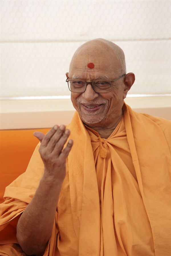Pujya Doctor Swami interacts with karyakars