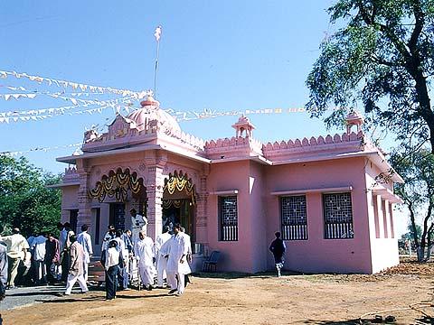 The newly built Shri Swaminarayan Mandir 