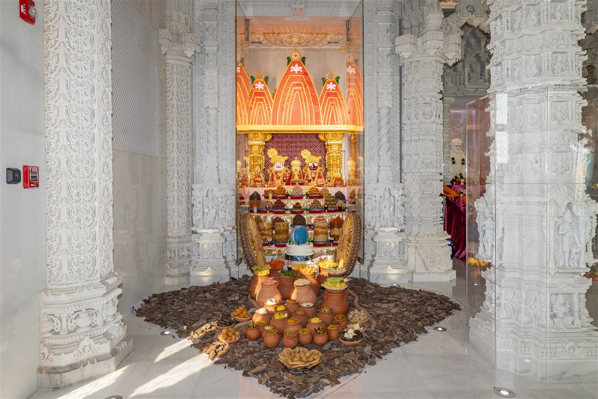 Annakut offered with the theme of Rathyatra at the shrine of Bhagwan Jagannathji