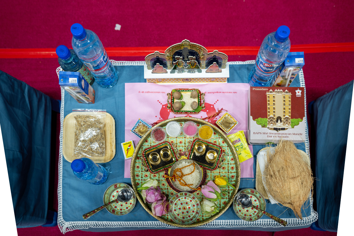 Puja dish for the yagna rituals