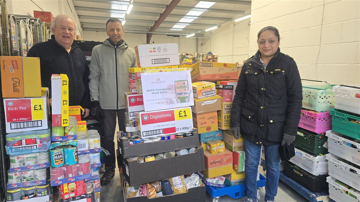 BAPS Community Food Drive, UK