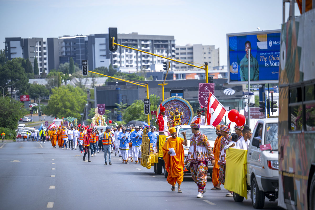 Nagar yatra through the streets of Johannesburg