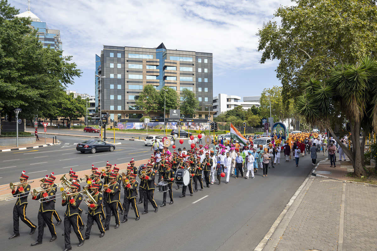 Nagar yatra through the streets of Johannesburg