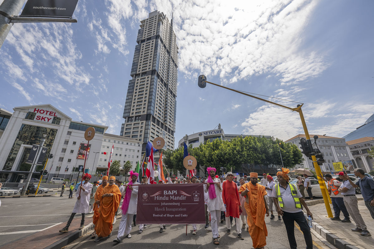 Nagar yatra through the streets of Johannesburg