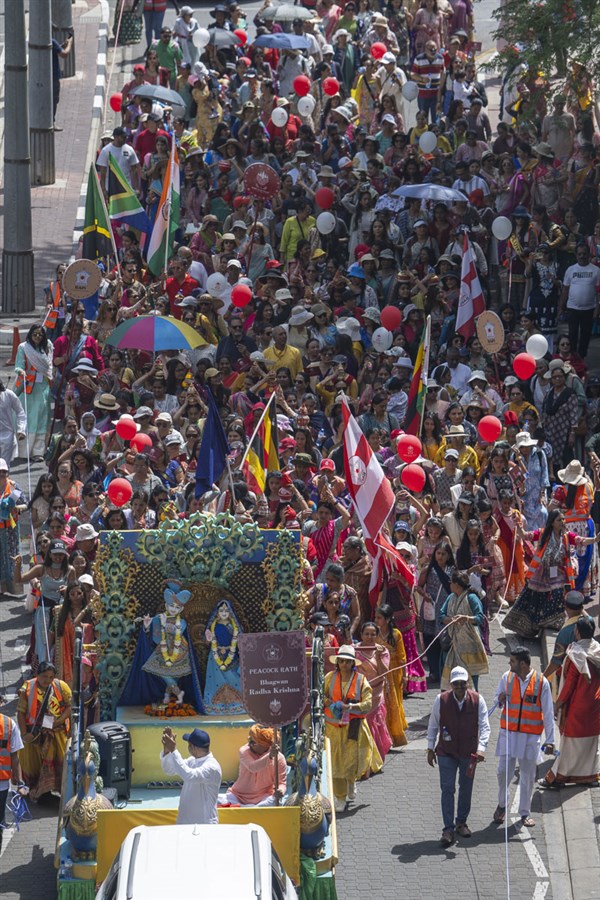 Nagar yatra through the streets of Johannesburg