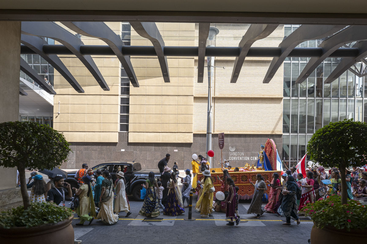 Nagar yatra through the streets of Johannesburg