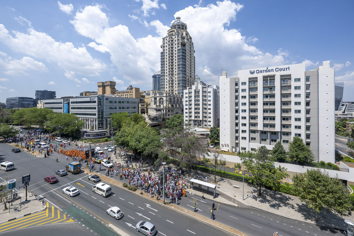Nagar yatra through the streets of Johannesburg