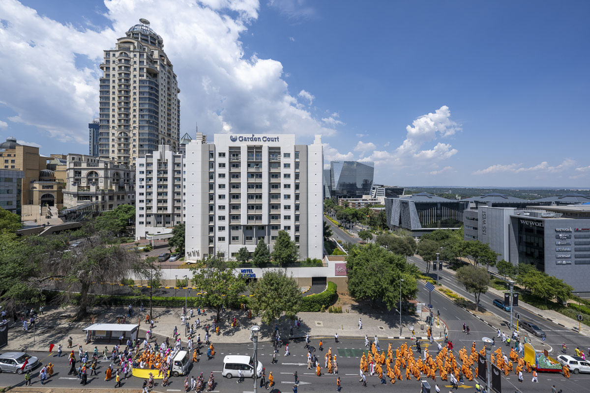 Nagar yatra through the streets of Johannesburg