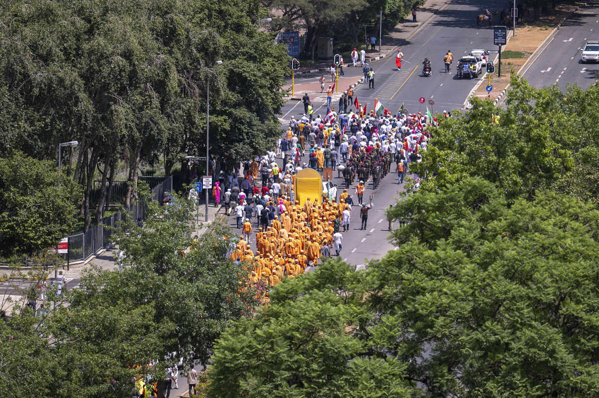 Nagar yatra through the streets of Johannesburg