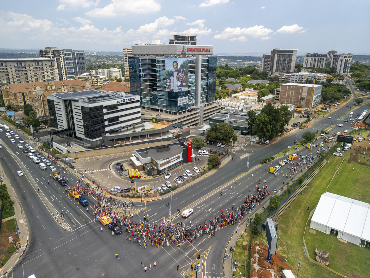 Nagar yatra through the streets of Johannesburg