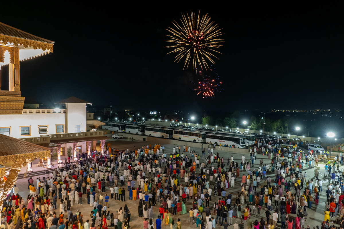 Fireworks after the assembly