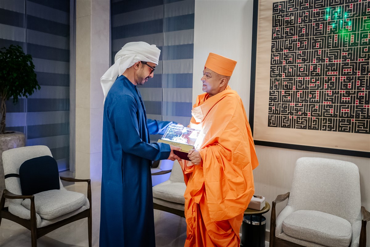 Swami Brahmaviharidas expressed how The BAPS Hindu Mandir has become a symbol of global harmony, reflecting the UAE's commitment to tolerance and coexistence