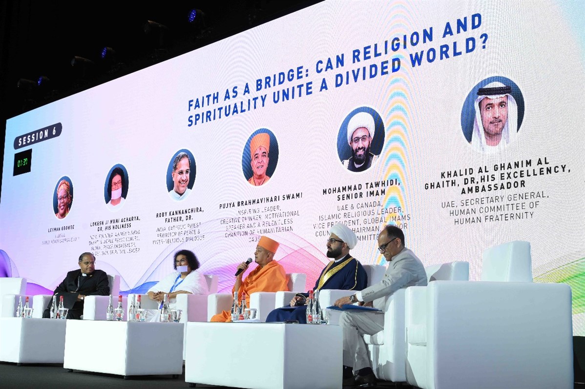 Swami Brahmaviharidas affirmed that religions can coexist and cultures can create cohesion