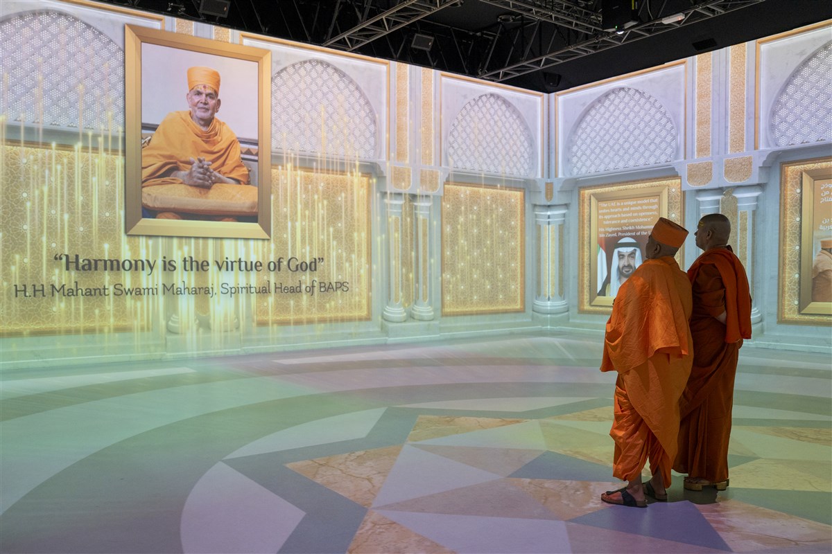 The two sadhus immerse themselves in The Fairy Tale, a show promoting faith and harmony
