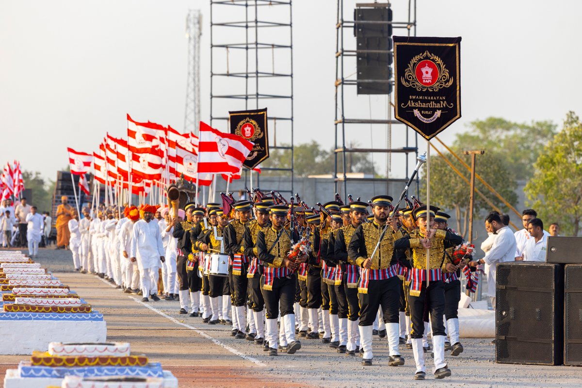Nagar Yatra in the Akshardham campus
