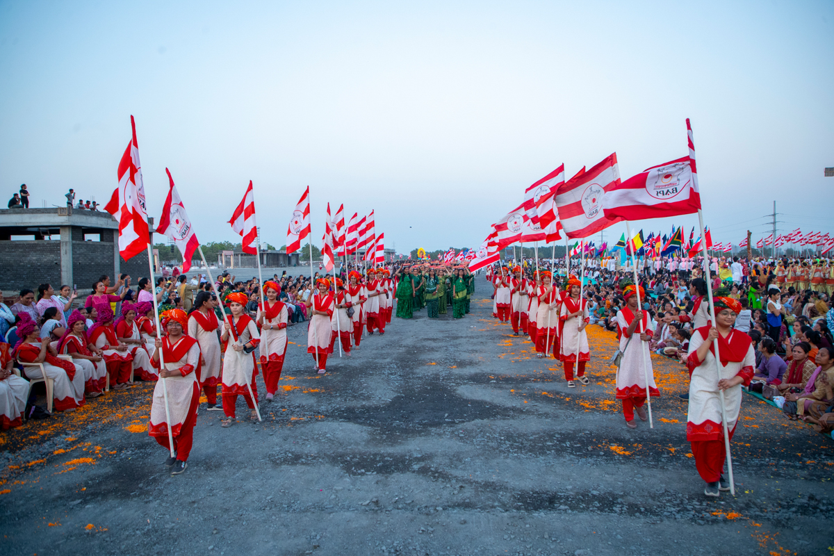Nagar Yatra in the Akshardham campus