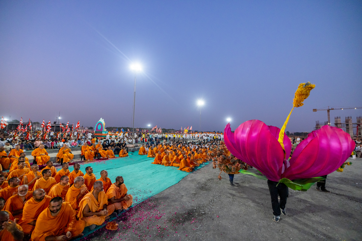 Nagar Yatra in the Akshardham campus
