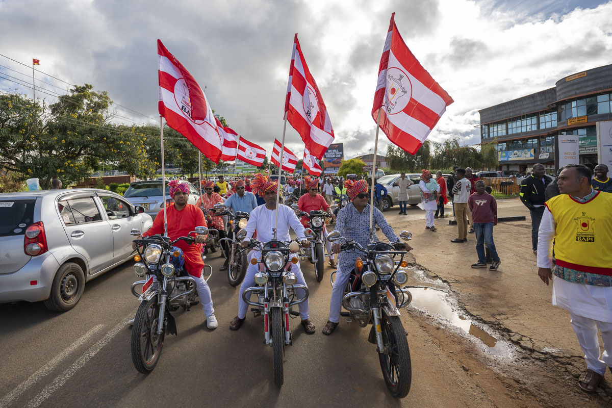 Nagar yatra through the streets of Mzuzu