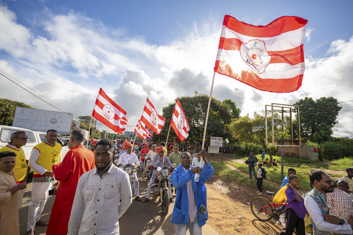 Nagar yatra through the streets of Mzuzu