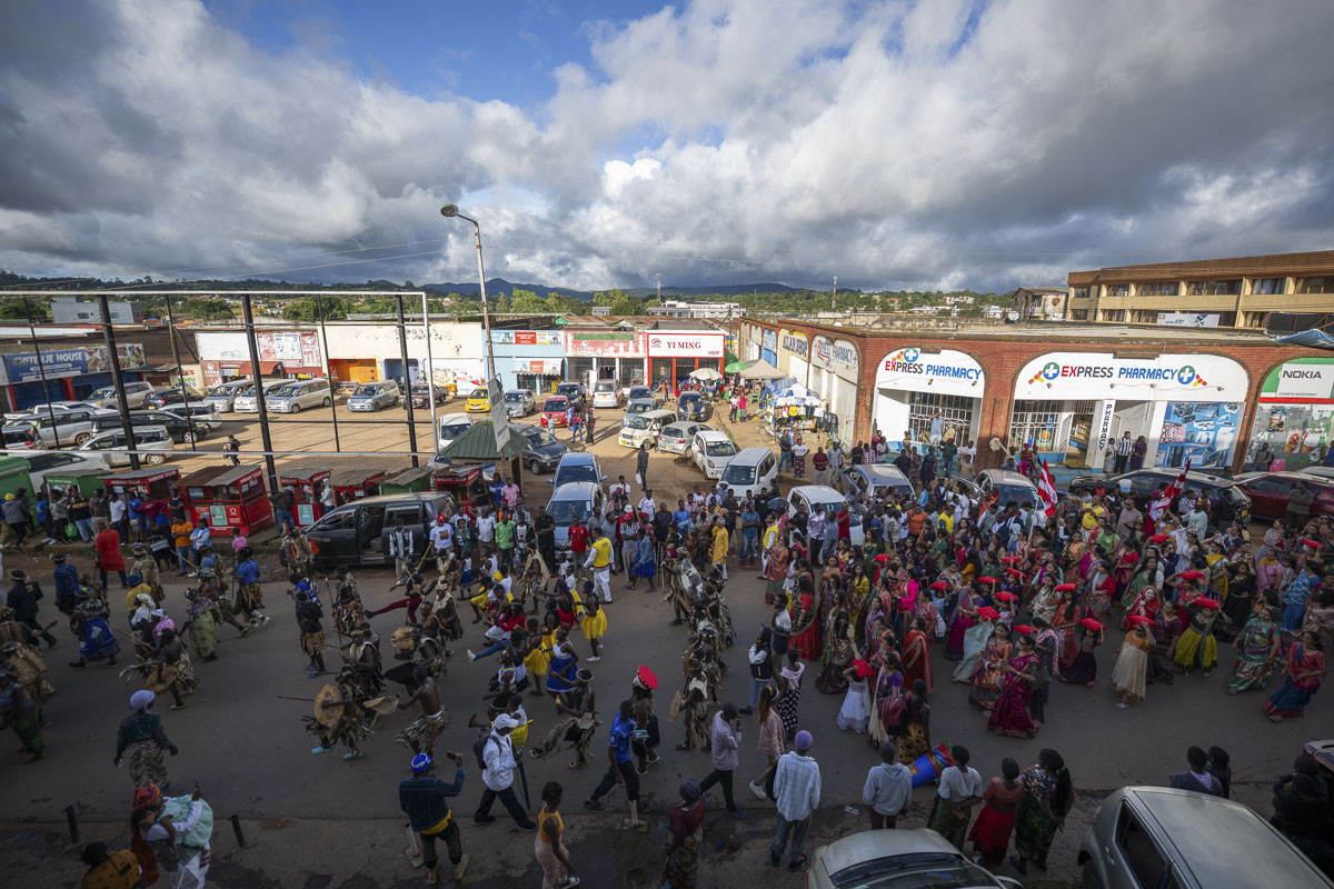 Nagar yatra through the streets of Mzuzu