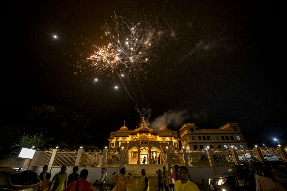 Fireworks after the assembly