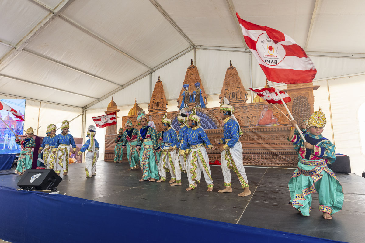 Children perform a traditional dance