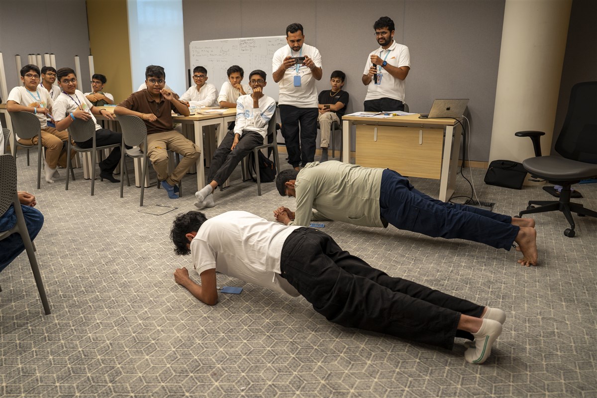Kishores partake in fun and introspective games during the Shibir