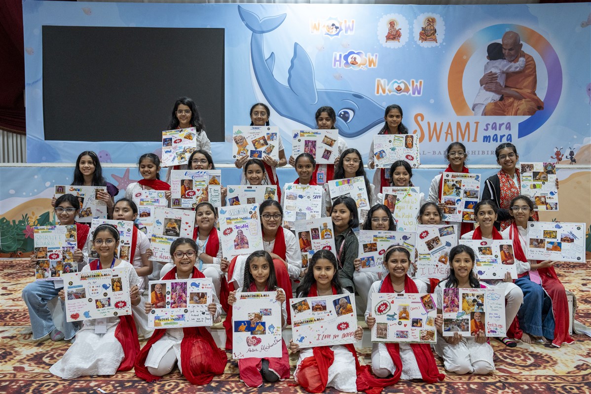 Balikas with their 'Prapti Vision Board'