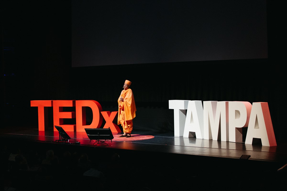 Pujya Brahmaviharidas Swami at TEDx Tampa