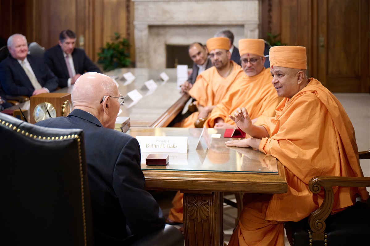 BAPS Swamis Visit The Church of Jesus Christ of Latter-day Saints