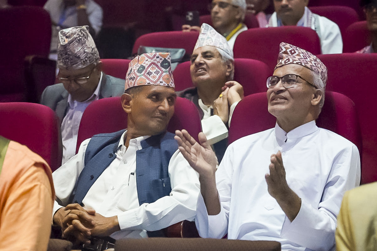 Renowned Sanskrit scholars from across the globe during the special panel on Akshar Purushottam Darshan