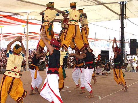 A thrilling tribal dance by trained youths