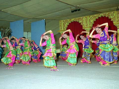 Beautifully choreographed cultural dance was performed by the balika mandal