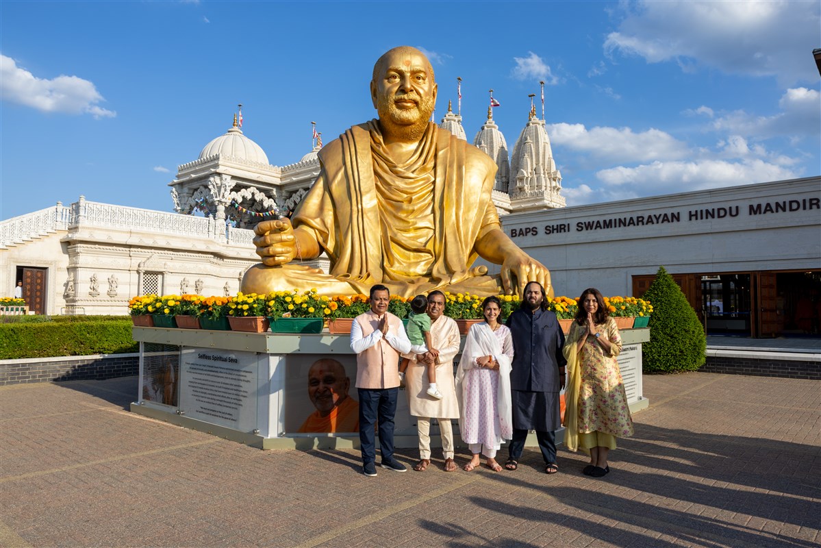 Ambani Family Visit Neasden Temple, London, UK