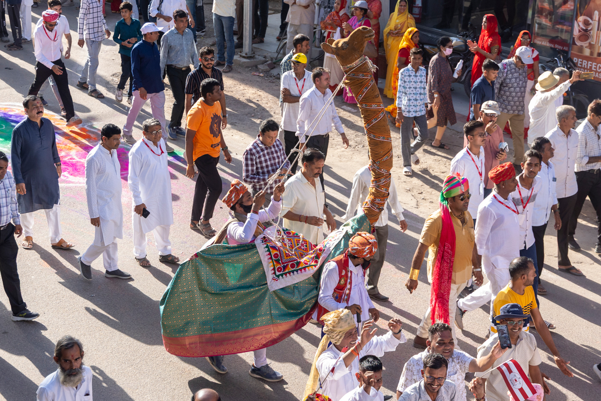 Nagar yatra through the streets of Jodhpur