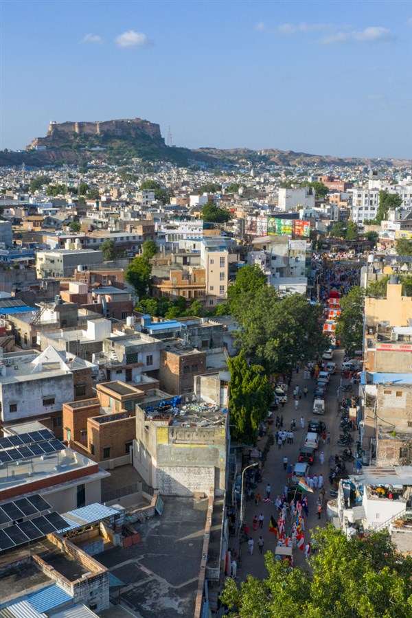 Nagar yatra through the streets of Jodhpur