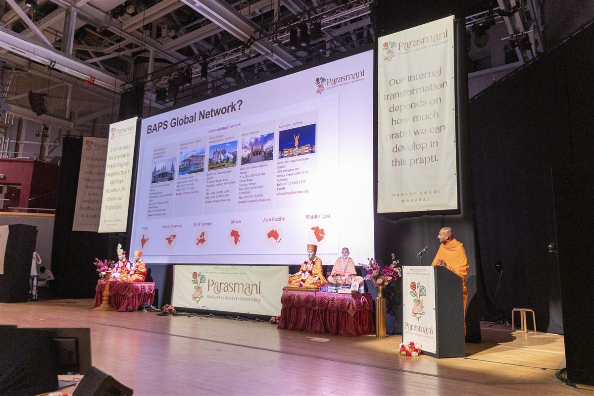 Paramsetudas Swami raised awareness of BAPS as a living expression of our extraordinary prapti