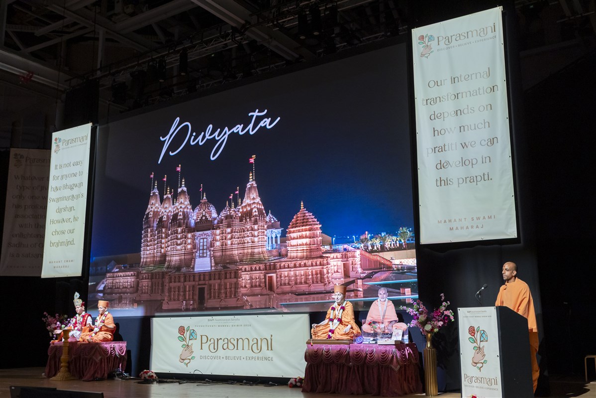 Nirgunpurushdas Swami highlighted the spiritual significance of BAPS mandirs, offering devotional connection and inspiring spiritual transformation