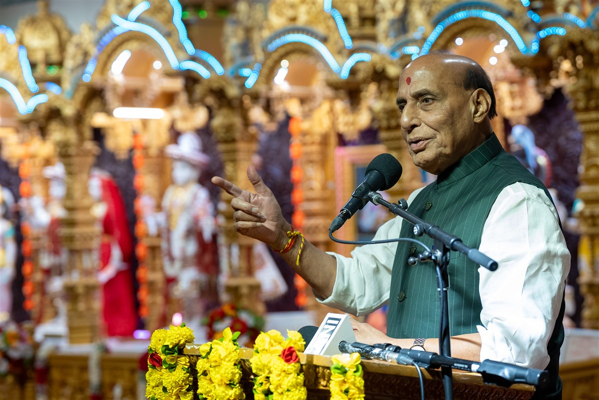 Shri Rajnath Singh Visits BAPS Sydney