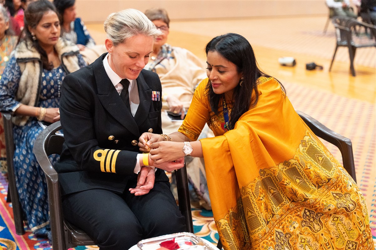 Representatives of the Defence Hindu Network and British Armed Forces participated in a Diwali ceremony