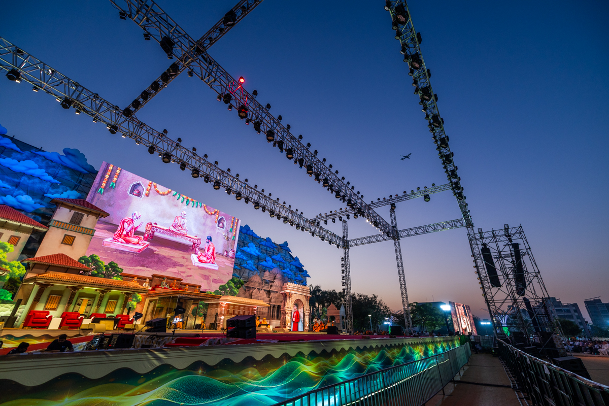 A video presentation during the assembly