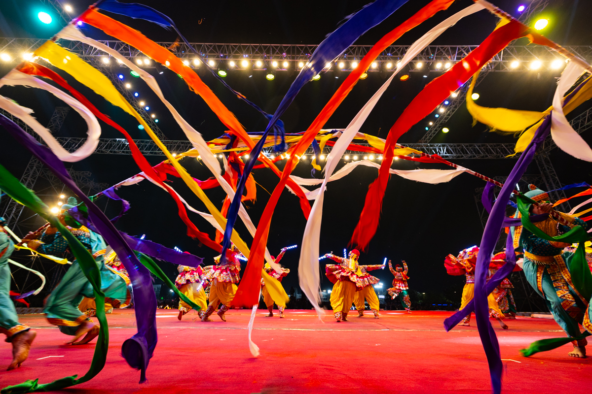 Yuvaks perform a traditional dance