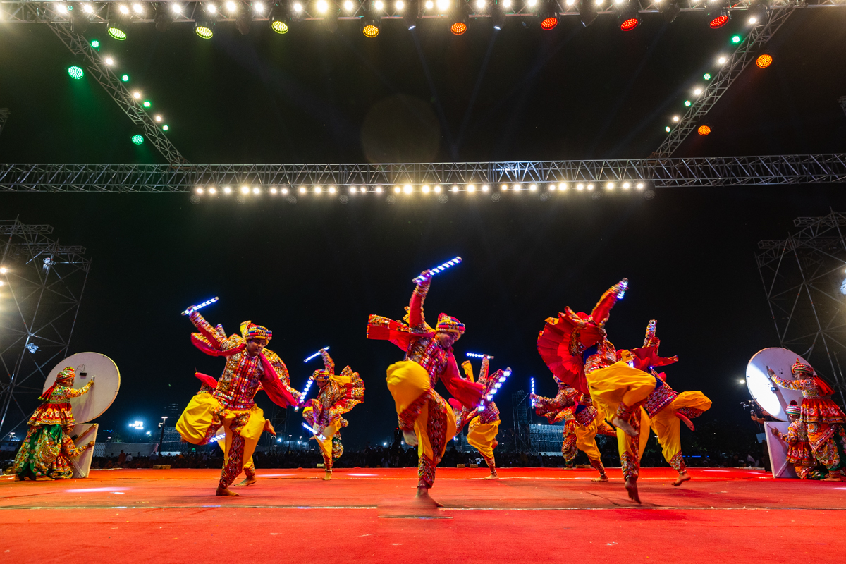 Yuvaks perform a traditional dance