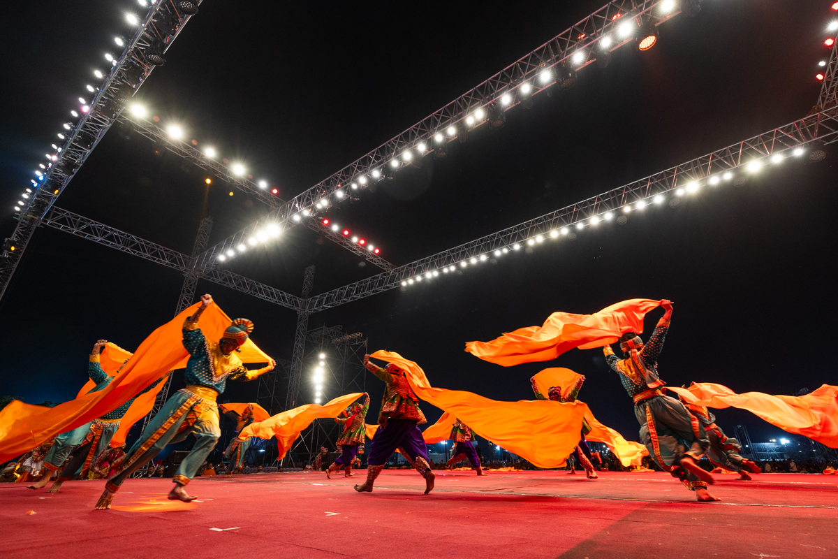 Yuvaks perform a traditional dance