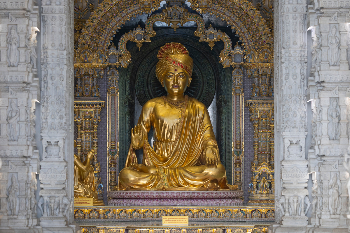 Bhagwan Swaminarayan in Swaminarayan Akshardham