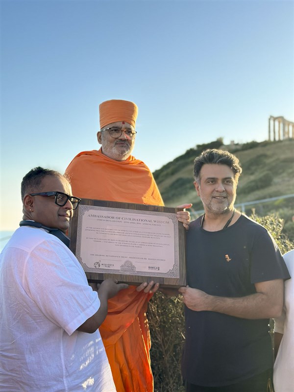 The Swaminarayan Tradition Represented at Historic 'The Dharmic Renaissance and The Athens Declaration' Summit , Athens, Greece