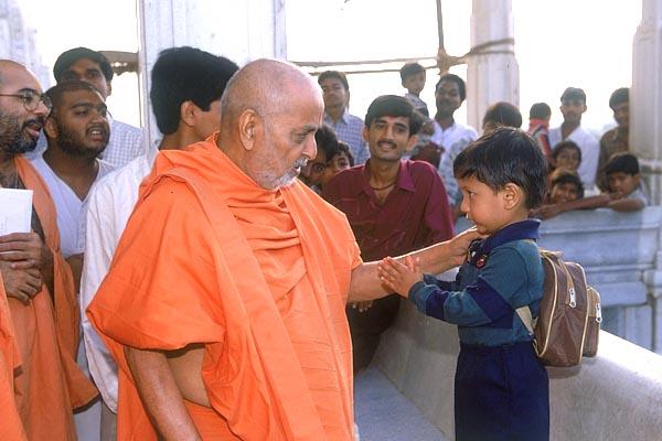 Responding to the devotion of a child