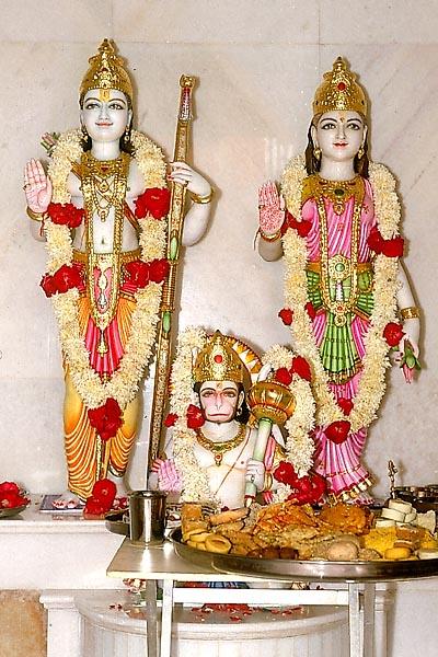 ... Shri Sita Ram Dev and Hanumanji