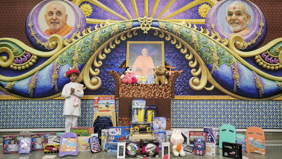 Prize Display and Stage Setup
