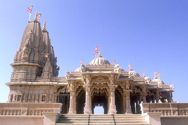 Beautiful and ornately carved Shri Swaminarayan Mandir, Sankari